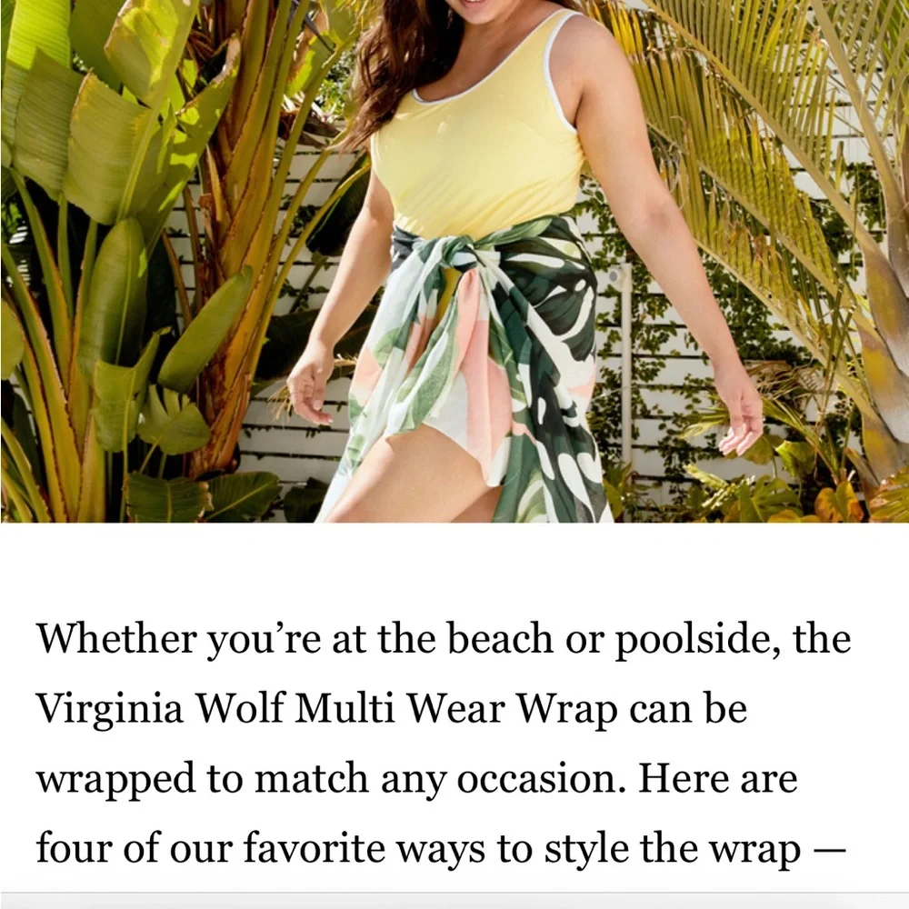 Virginia Wolf NWT Wrap, style many different ways, 42”x80”